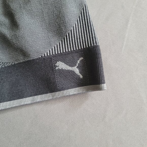 Puma Sports Bra Womens M Grey Racerback Light Support Activewear Gym Yoga Run - Picture 2 of 7